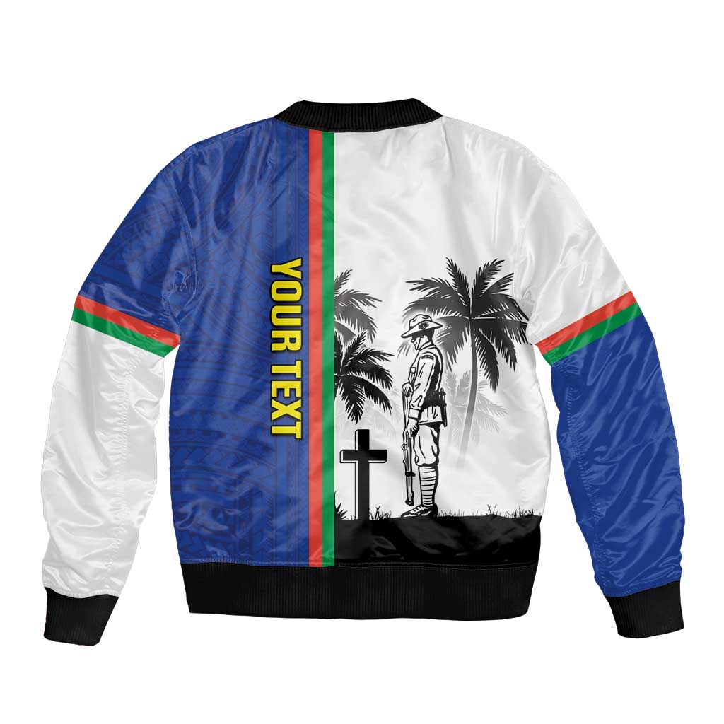 New Caledonia Armistice Day Bomber Jacket Lest We Forget Flag Style
