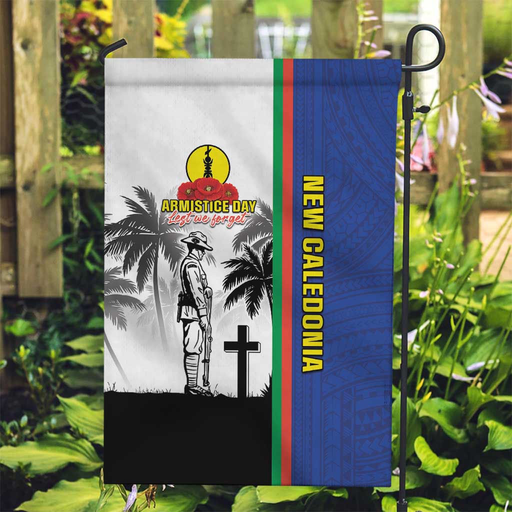 New Caledonia Armistice Day Garden Flag Lest We Forget Flag Style LT05 Garden Flag Navy - Polynesian Pride