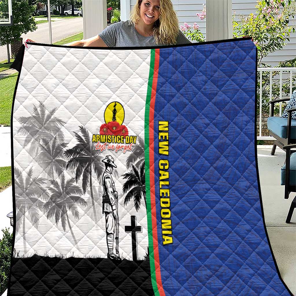 New Caledonia Armistice Day Quilt Lest We Forget Flag Style LT05 Navy - Polynesian Pride