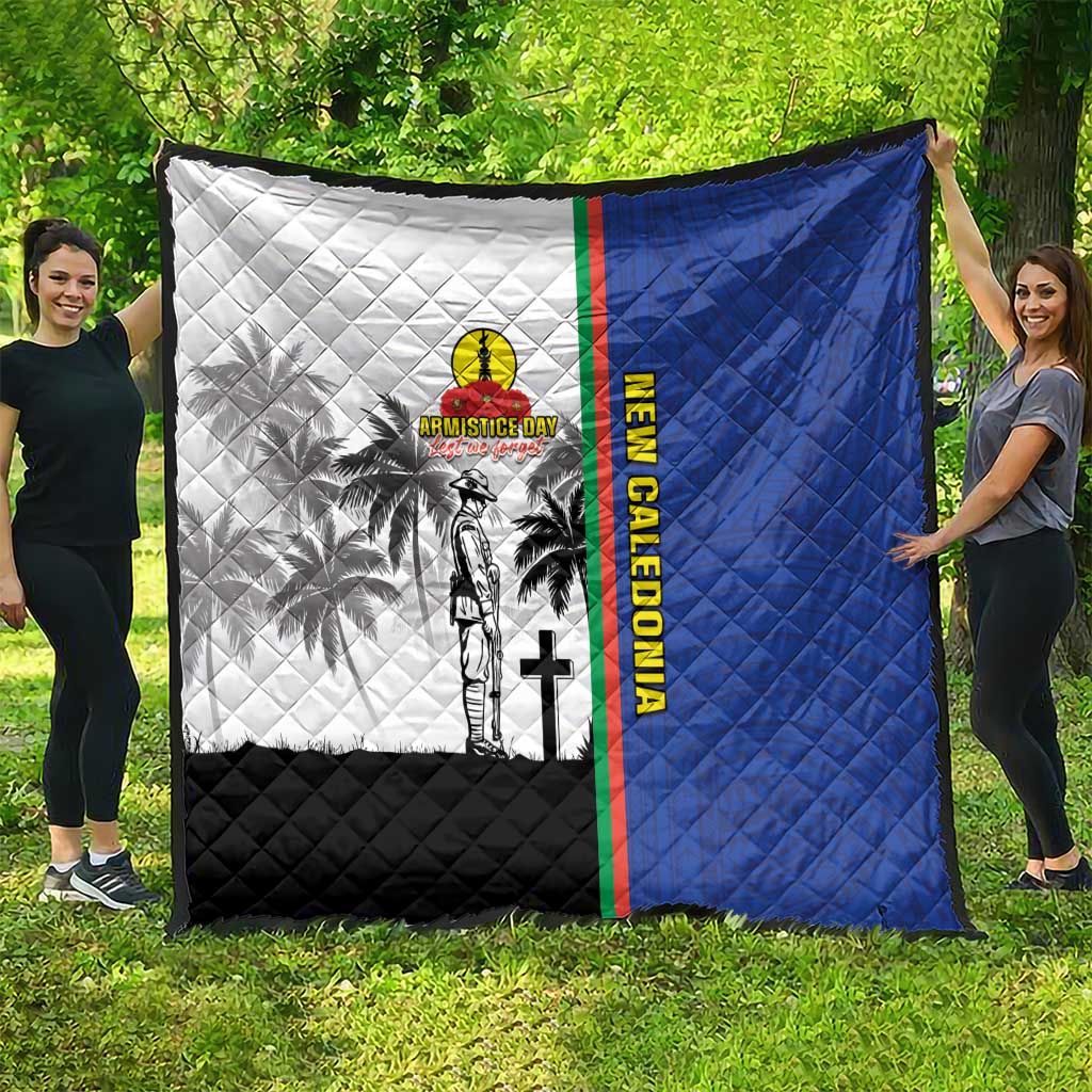 New Caledonia Armistice Day Quilt Lest We Forget Flag Style LT05 - Polynesian Pride