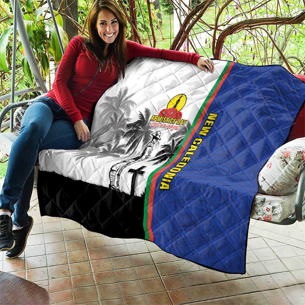 New Caledonia Armistice Day Quilt Lest We Forget Flag Style LT05 - Polynesian Pride
