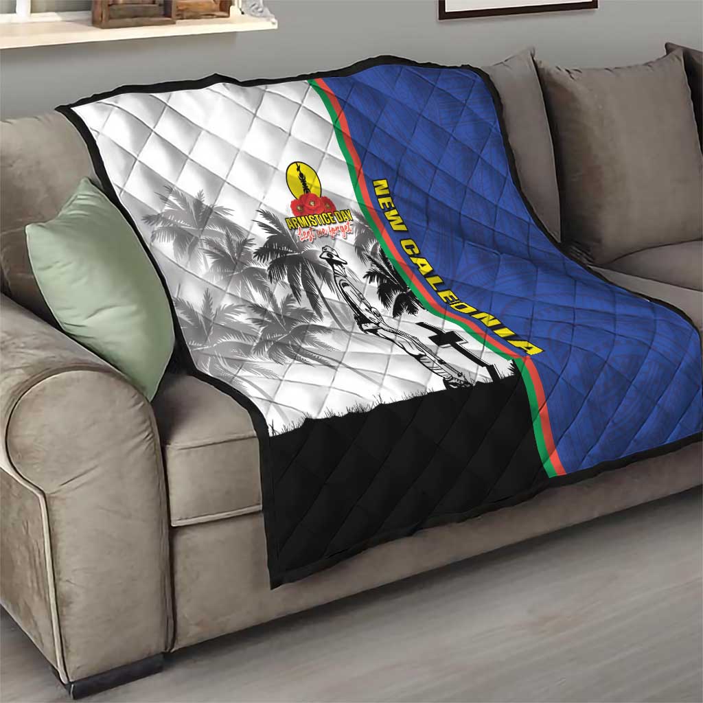 New Caledonia Armistice Day Quilt Lest We Forget Flag Style LT05 - Polynesian Pride