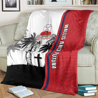 Wallis and Futuna Armistice Day Blanket Lest We Forget Flag Style