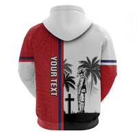 Wallis and Futuna Armistice Day Zip Hoodie Lest We Forget Flag Style