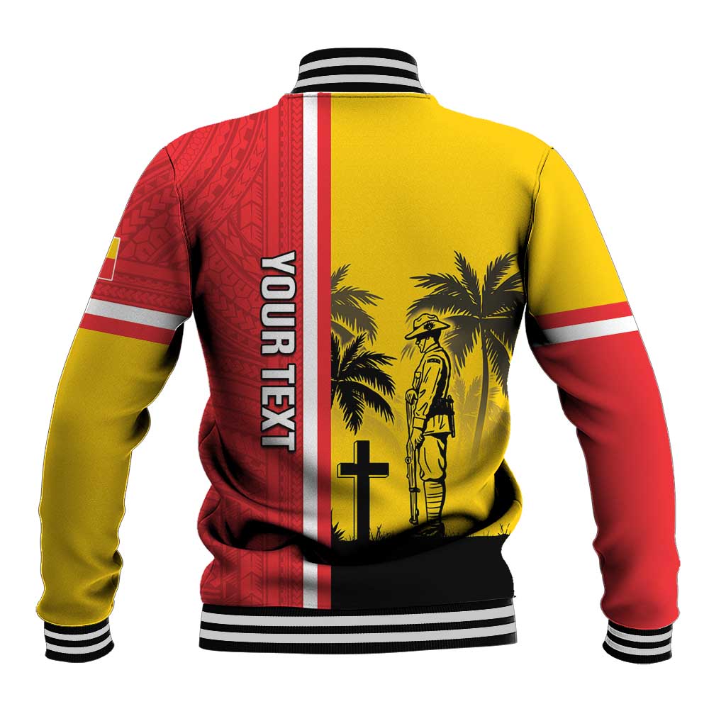 Marquesas Islands Armistice Day Baseball Jacket Lest We Forget Flag Style LT05 - Polynesian Pride