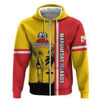 Marquesas Islands Armistice Day Hoodie Lest We Forget Flag Style