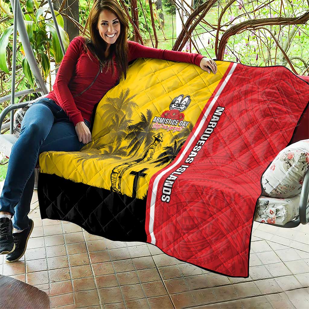 Marquesas Islands Armistice Day Quilt Lest We Forget Flag Style LT05 - Polynesian Pride