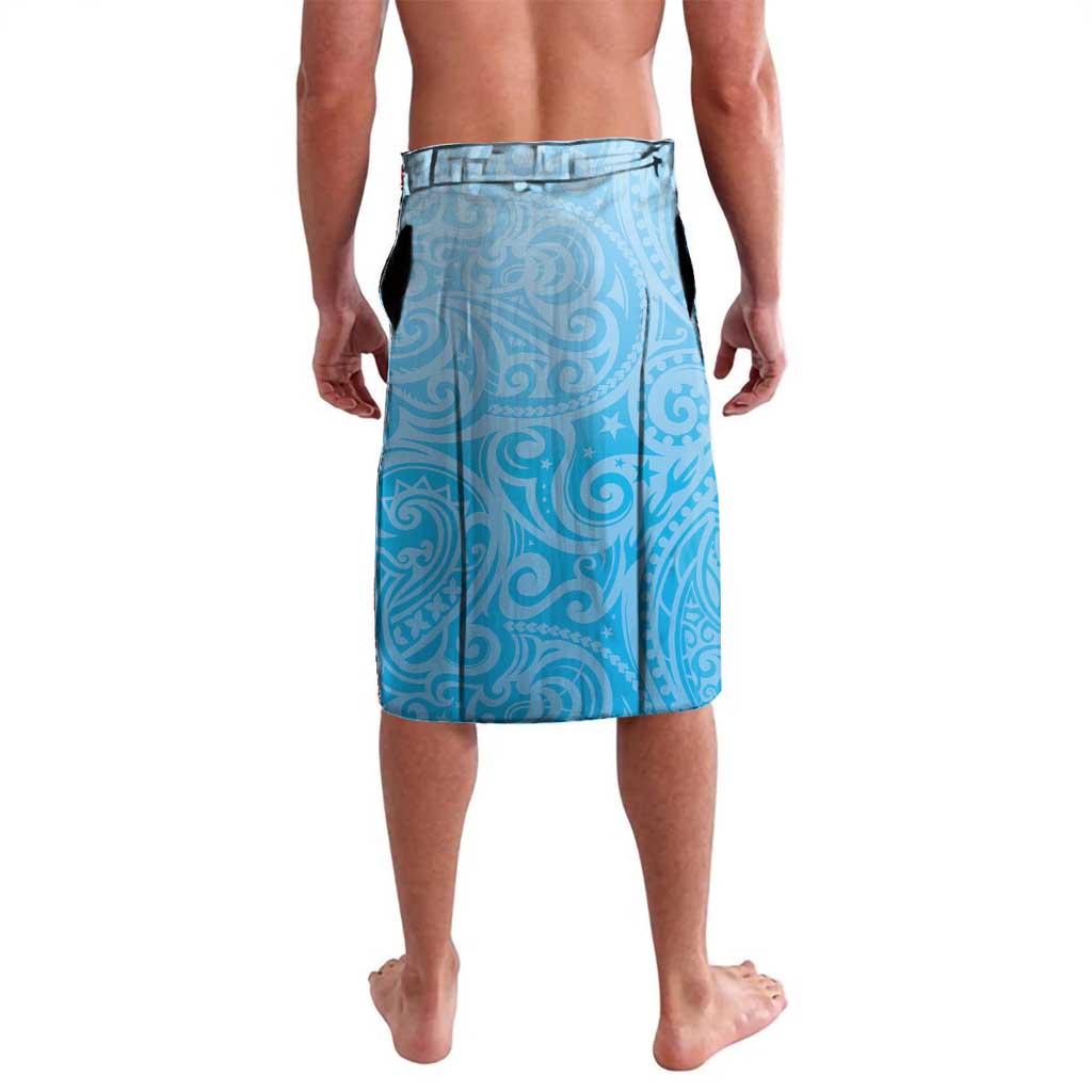 Personalised Malampa Fiji Day Lavalava Tribal Pattern With Tropical Flowers - Polynesian Pride