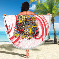 Happy Boxing Day Beach Blanket Polynesian Gift Boxes Christmas Tree LT05 - Wonder Print Shop