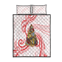 Happy Boxing Day Quilt Bed Set Polynesian Gift Boxes Christmas Tree LT05 Red - Polynesian Pride