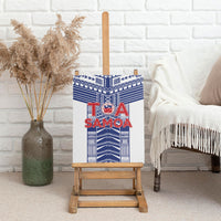 Rugby Toa Samoa Canvas Wall Art Samoan Tatau White Version LT05 - Polynesian Pride