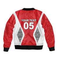 Custom 2026 Tonga Rugby XIII Bomber Jacket Sporty Style LT05 - Polynesian Pride
