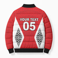 Custom 2026 Tonga Rugby XIII Bomber Puffer Jacket Sporty Style LT05 - Polynesian Pride