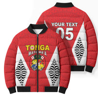 Custom 2026 Tonga Rugby XIII Bomber Puffer Jacket Sporty Style LT05 - Polynesian Pride
