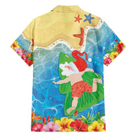 Christmas In Hawaii Family Matching Off Shoulder Short Dress and Hawaiian Shirt Tis The Sea Sun