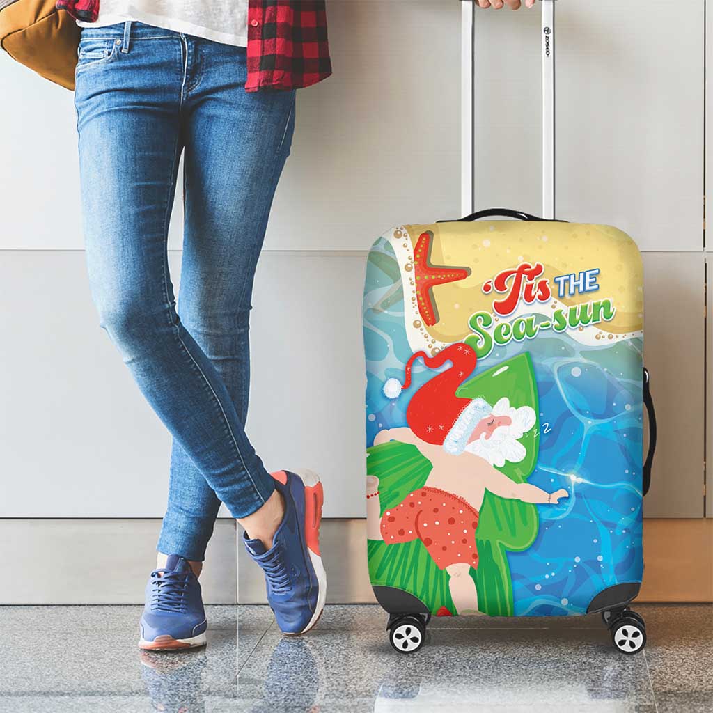 Christmas In Hawaii Luggage Cover Tis The Sea Sun