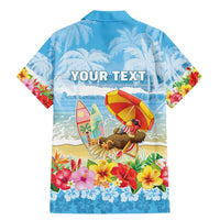 Personalised Hawaii Funny Thanksgiving Family Matching Mermaid Dress and Hawaiian Shirt Thankful From The Beach