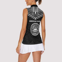 American Samoa MLK Day Women Sleeveless Polo Shirt Polynesian Style LT05 - Polynesian Pride