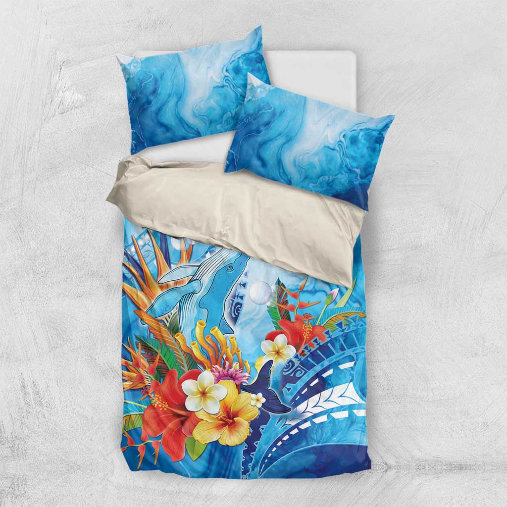 Polynesia Humpback Whale Bedding Set Ocean Style