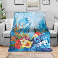 Polynesia Humpback Whale Blanket Ocean Style