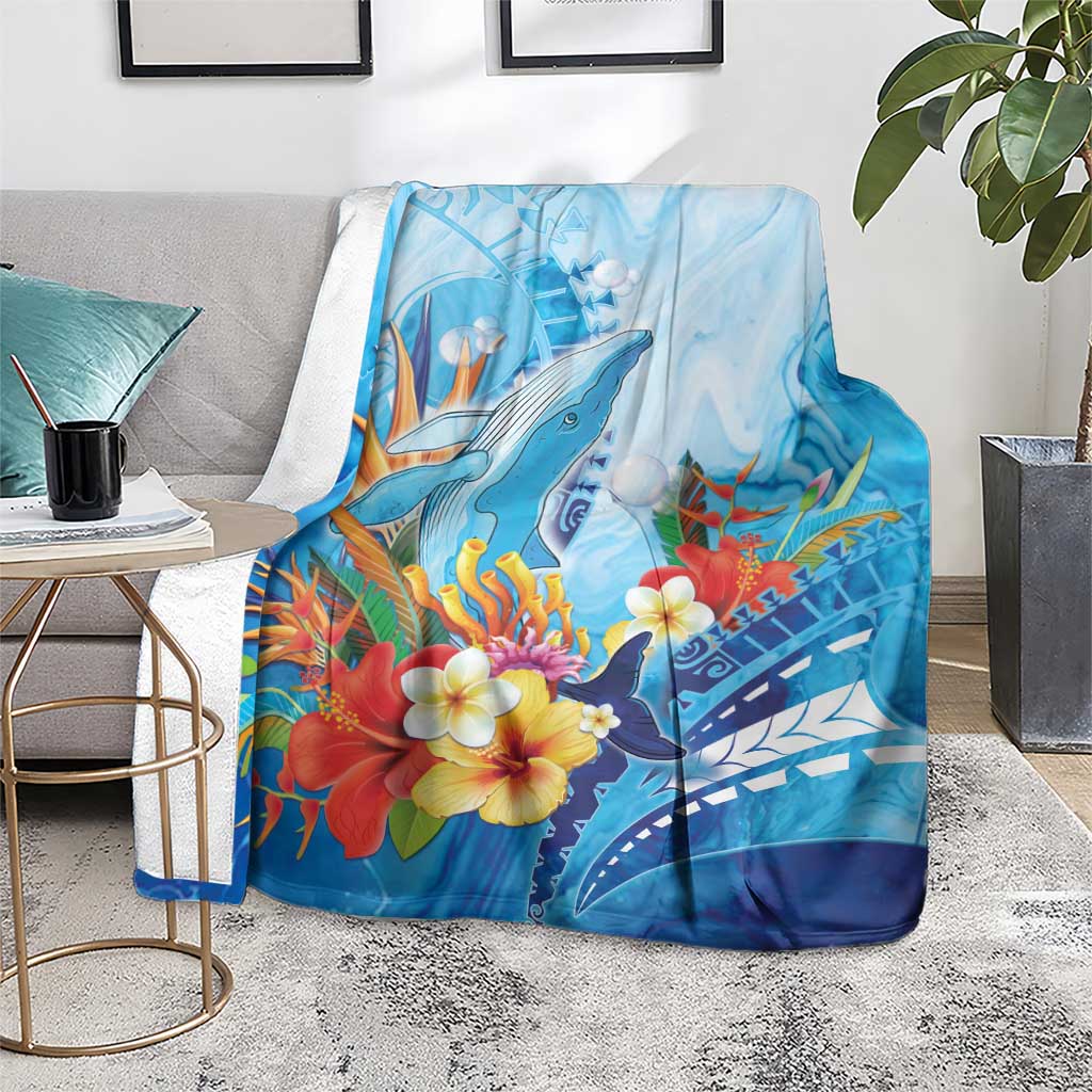 Polynesia Humpback Whale Blanket Ocean Style