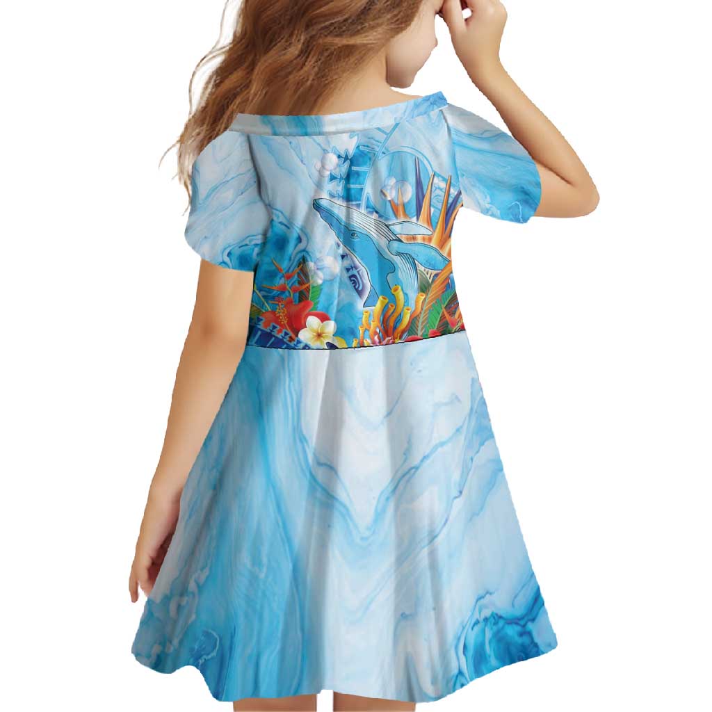 Polynesia Humpback Whale Family Matching Mermaid Dress and Hawaiian Shirt Ocean Style