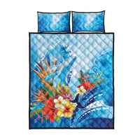 Polynesia Humpback Whale Quilt Bed Set Ocean Style