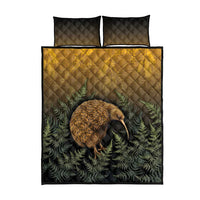 New Zealand Kiwi Bird Quilt Bed Set Silver Fern Mix Maori Pattern LT05 - Polynesian Pride