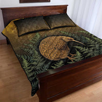 New Zealand Kiwi Bird Quilt Bed Set Silver Fern Mix Maori Pattern LT05 - Polynesian Pride