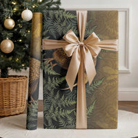 New Zealand Kiwi Bird Wrapping Paper Silver Fern Mix Maori Pattern LT05 - Polynesian Pride