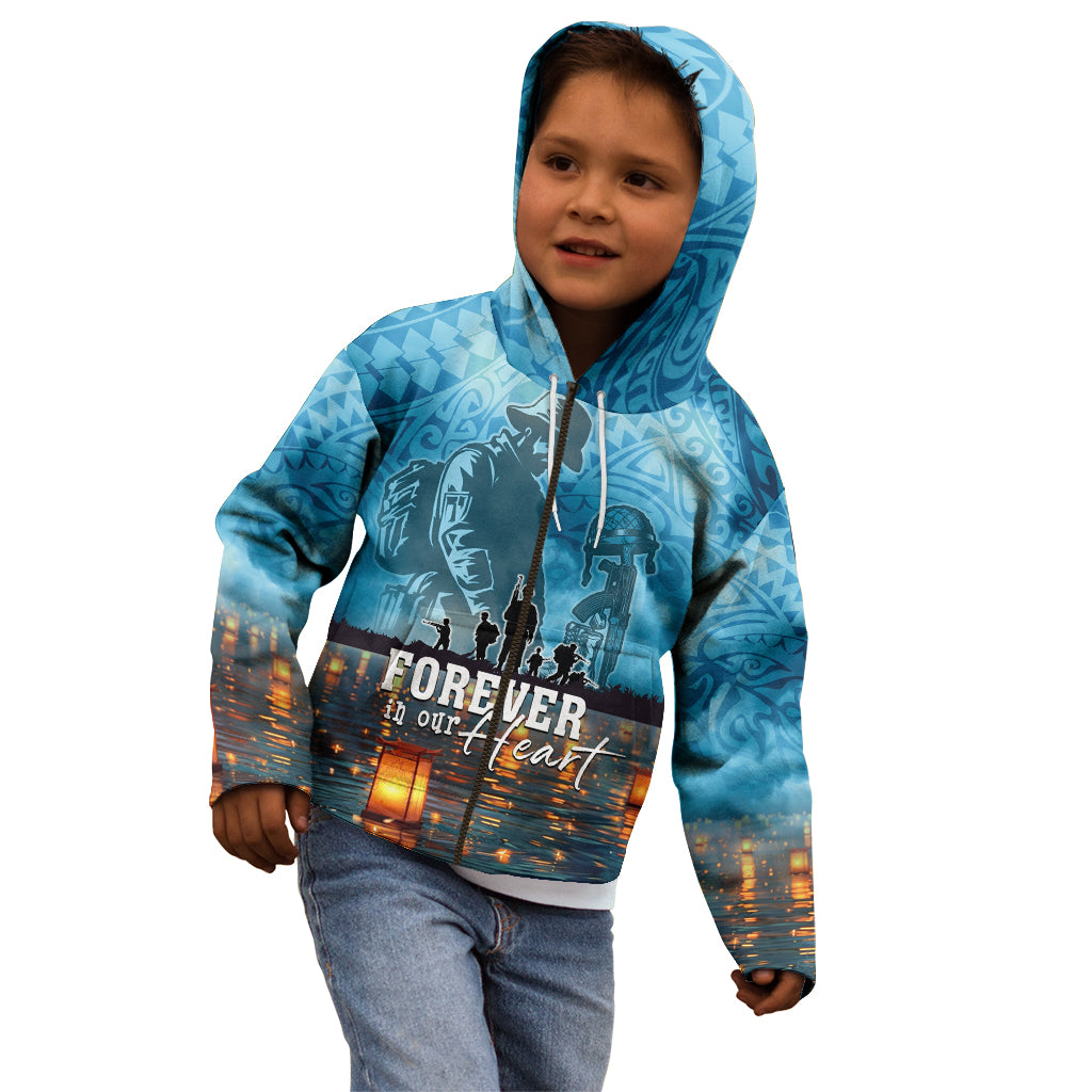 Hawaii Memorial Day Lantern Floating Kid Hoodie Always In Our Hearts LT05 - Polynesian Pride