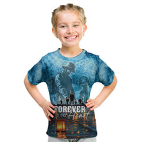 Hawaii Memorial Day Lantern Floating Kid T Shirt Always In Our Hearts LT05 Blue - Polynesian Pride