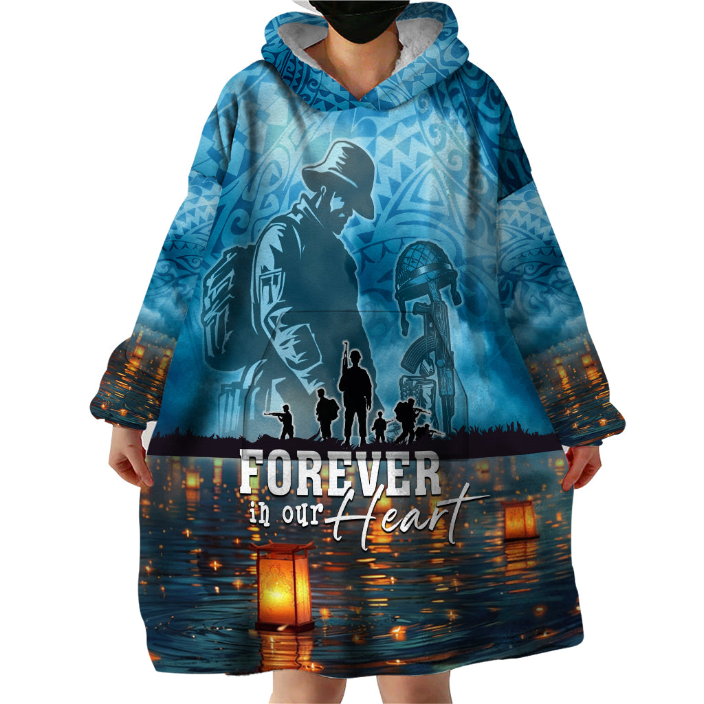 Hawaii Memorial Day Lantern Floating Wearable Blanket Hoodie Always In Our Hearts