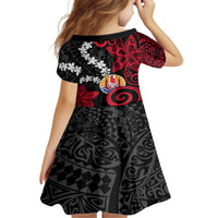 Tahiti Heiva Festival Family Matching Long Sleeve Bodycon Dress and Hawaiian Shirt Floral Pattern With Coat Of Arms