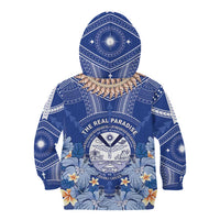Marshall Islands Jemenei Day Kid Hoodie Polynesian Tribal Tattoo Seashell Necklace
