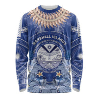 Marshall Islands Jemenei Day Long Sleeve Shirt Polynesian Tribal Tattoo Seashell Necklace