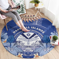 Marshall Islands Jemenei Day Round Carpet Polynesian Tribal Tattoo Seashell Necklace