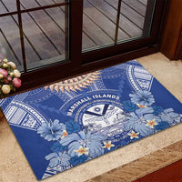 Marshall Islands Jemenei Day Rubber Doormat Polynesian Tribal Tattoo Seashell Necklace