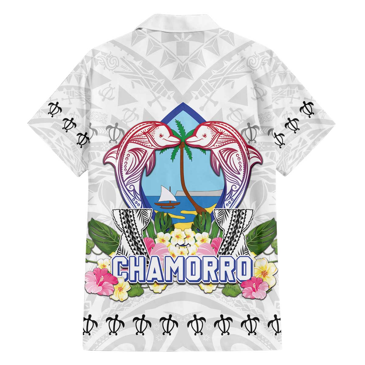 Guam Chamorro Liberation Day Family Matching Off The Shoulder Long Sleeve Dress and Hawaiian Shirt 81st Anniversary LT05