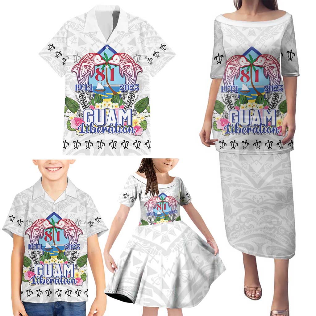Guam Chamorro Liberation Day Family Matching Puletasi and Hawaiian Shirt 81st Anniversary LT05