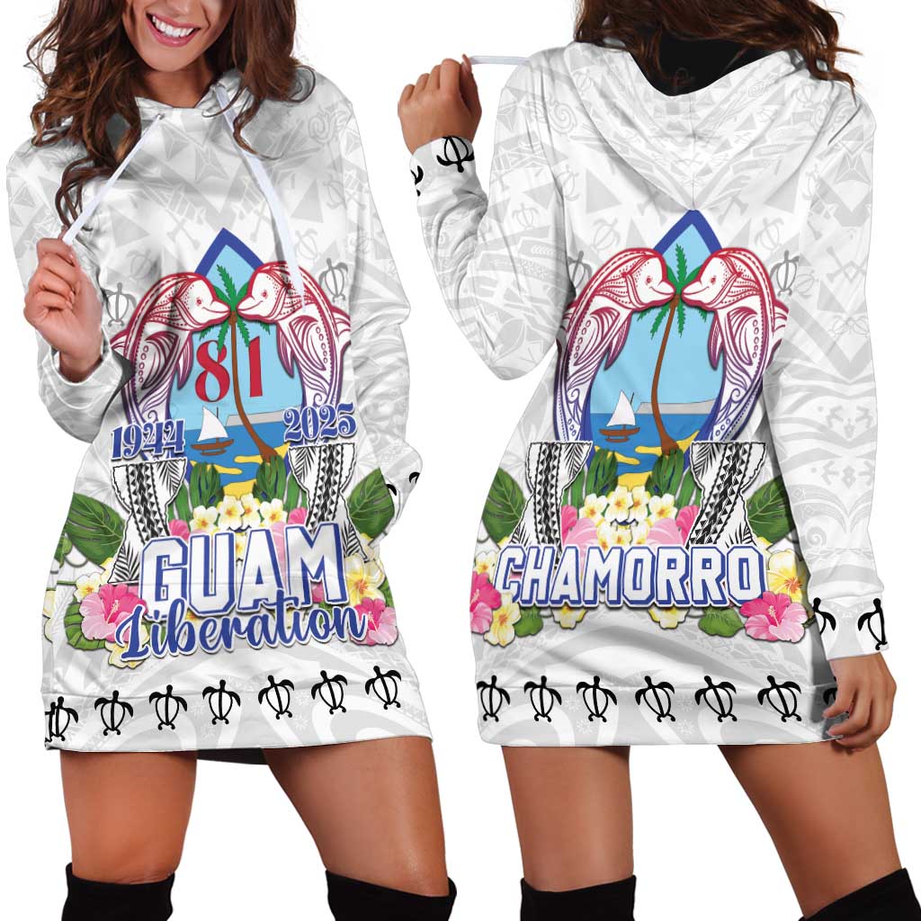 Guam Chamorro Liberation Day Hoodie Dress 81st Anniversary LT05