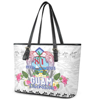 Guam Chamorro Liberation Day Leather Tote Bag 81st Anniversary LT05