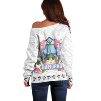 Guam Chamorro Liberation Day Off Shoulder Sweater 81st Anniversary LT05