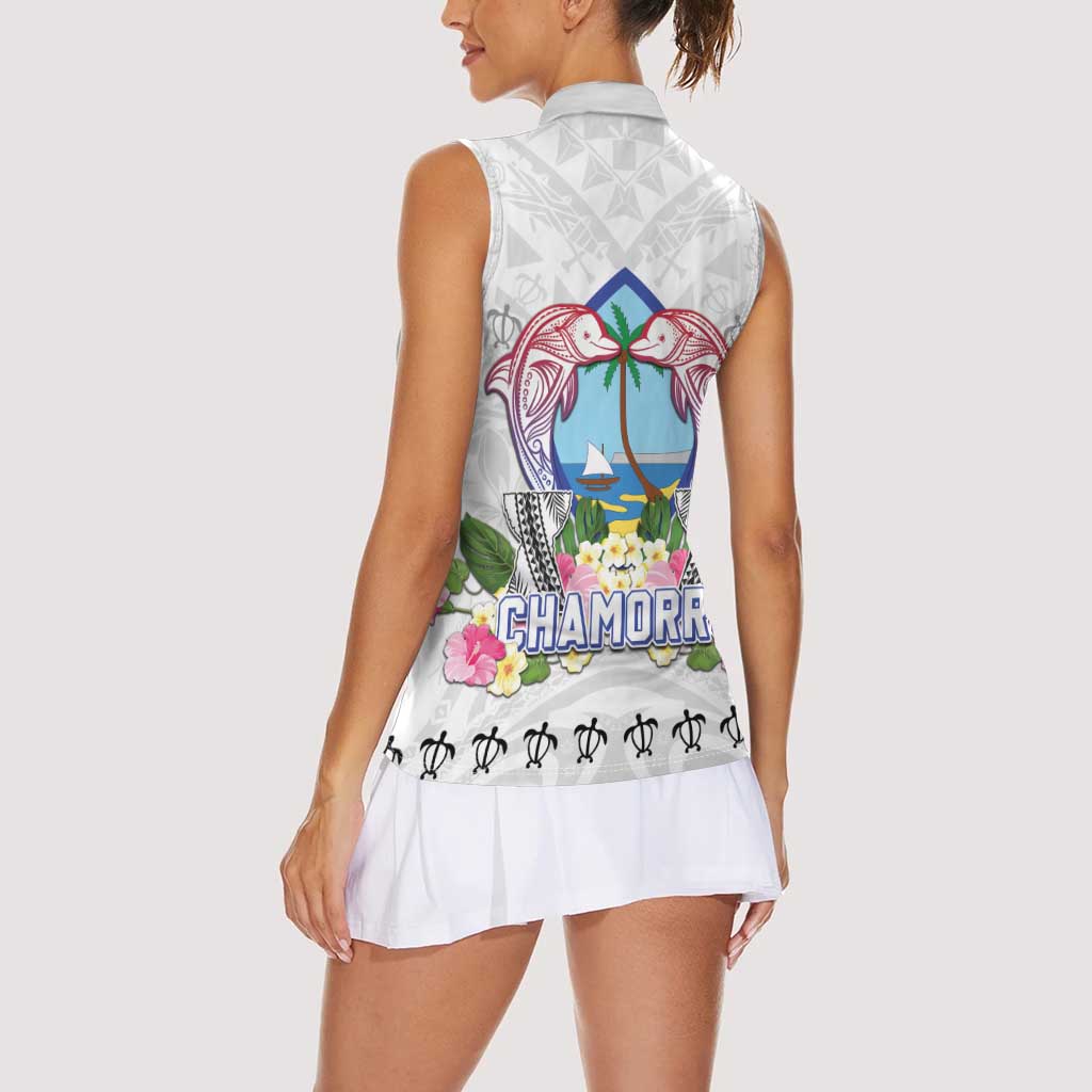 Guam Chamorro Liberation Day Women Sleeveless Polo Shirt 81st Anniversary LT05