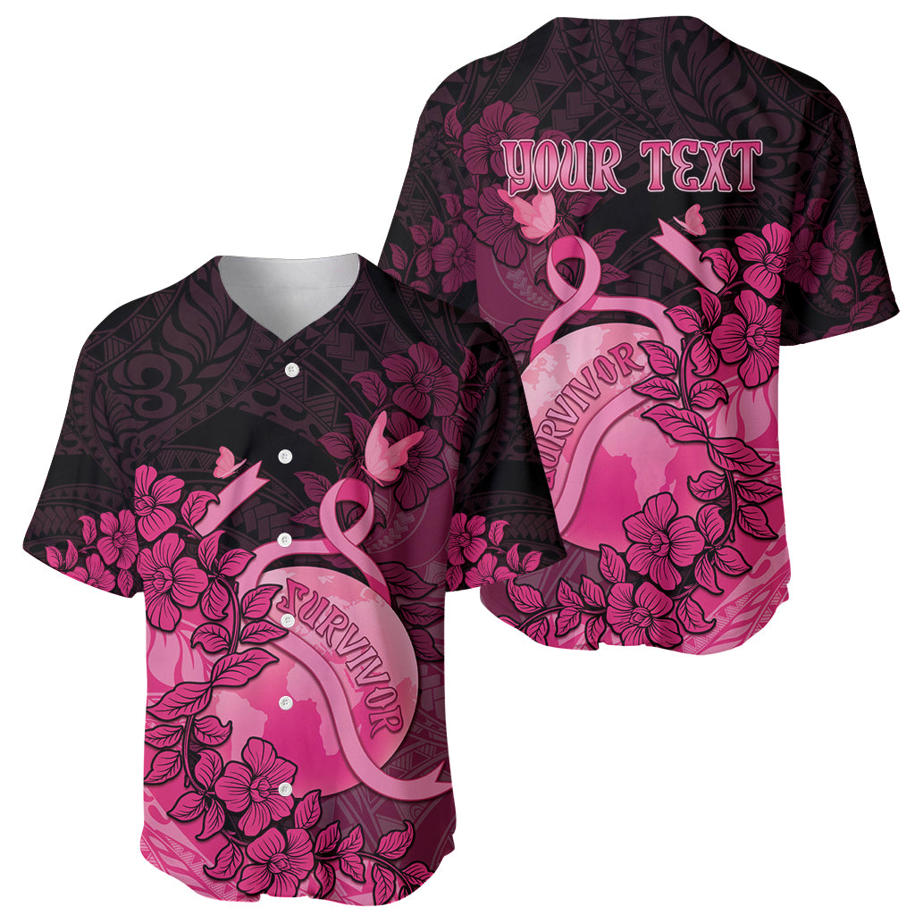 Personalised Cancer Fighter Baseball Jersey I Beat Cancer