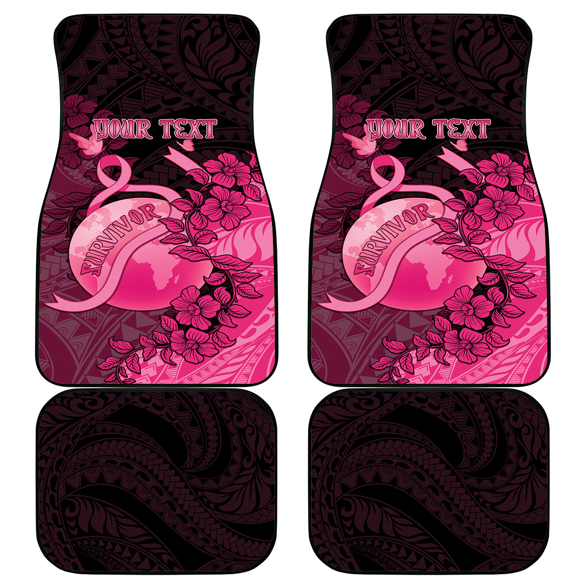 Cancer Fighter Car Mats I Beat Cancer