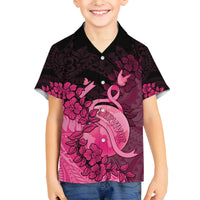 Personalised Cancer Fighter Family Matching Off Shoulder Maxi Dress and Hawaiian Shirt I Beat Cancer