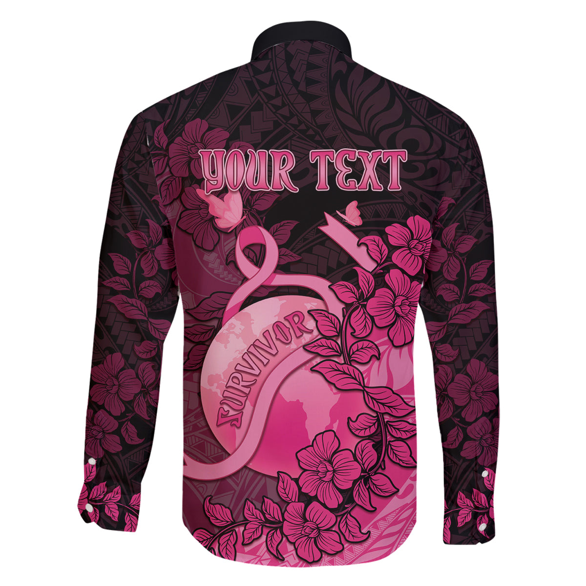 Personalised Cancer Fighter Family Matching Tank Maxi Dress and Hawaiian Shirt I Beat Cancer