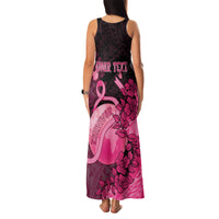 Personalised Cancer Fighter Family Matching Tank Maxi Dress and Hawaiian Shirt I Beat Cancer