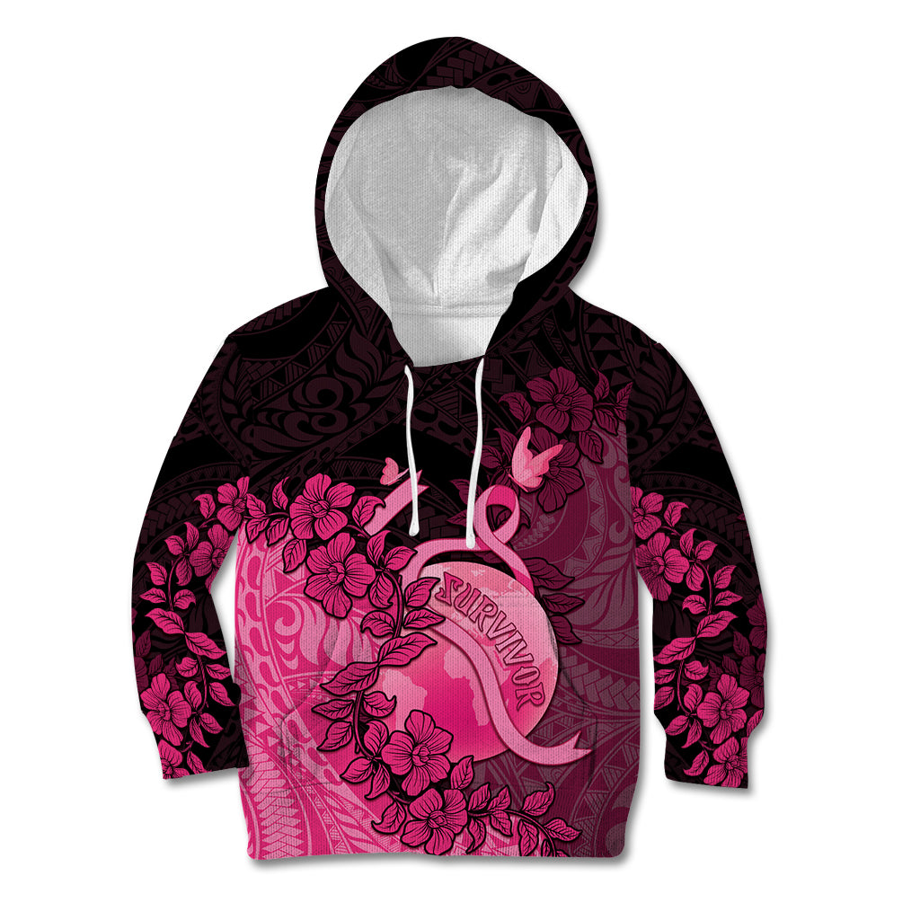 Personalised Cancer Fighter Kid Hoodie I Beat Cancer LT05 Hoodie Pink - Polynesian Pride